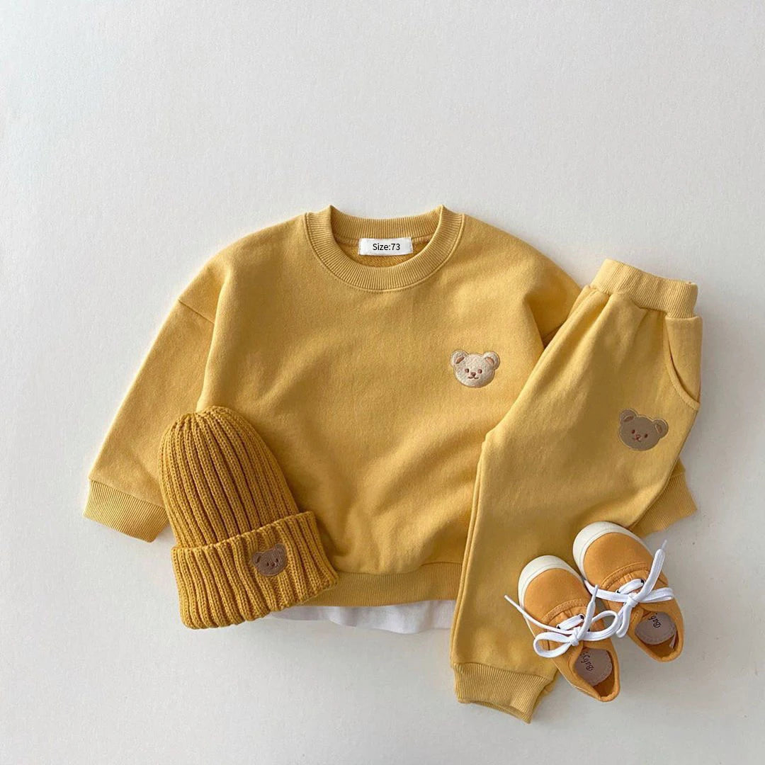 Casual Little Brother Long Sleeve Romper Set for Newborns & Toddlers - Unisex Baby Clothes