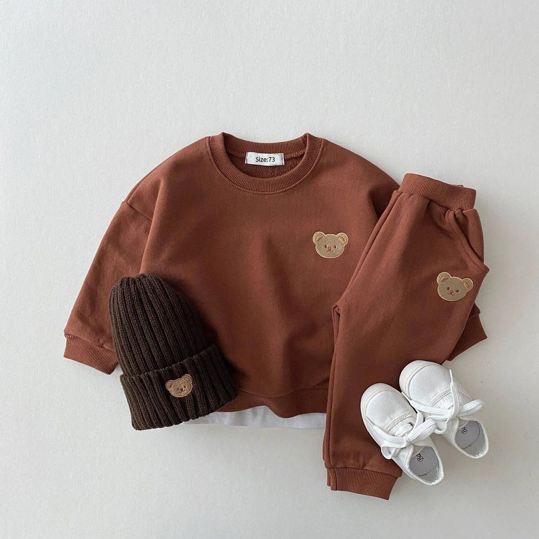 Casual Little Brother Long Sleeve Romper Set for Newborns & Toddlers - Unisex Baby Clothes